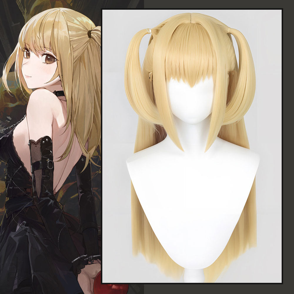 MisaMisa Cosplay Wig Anime Death Note Golden hair