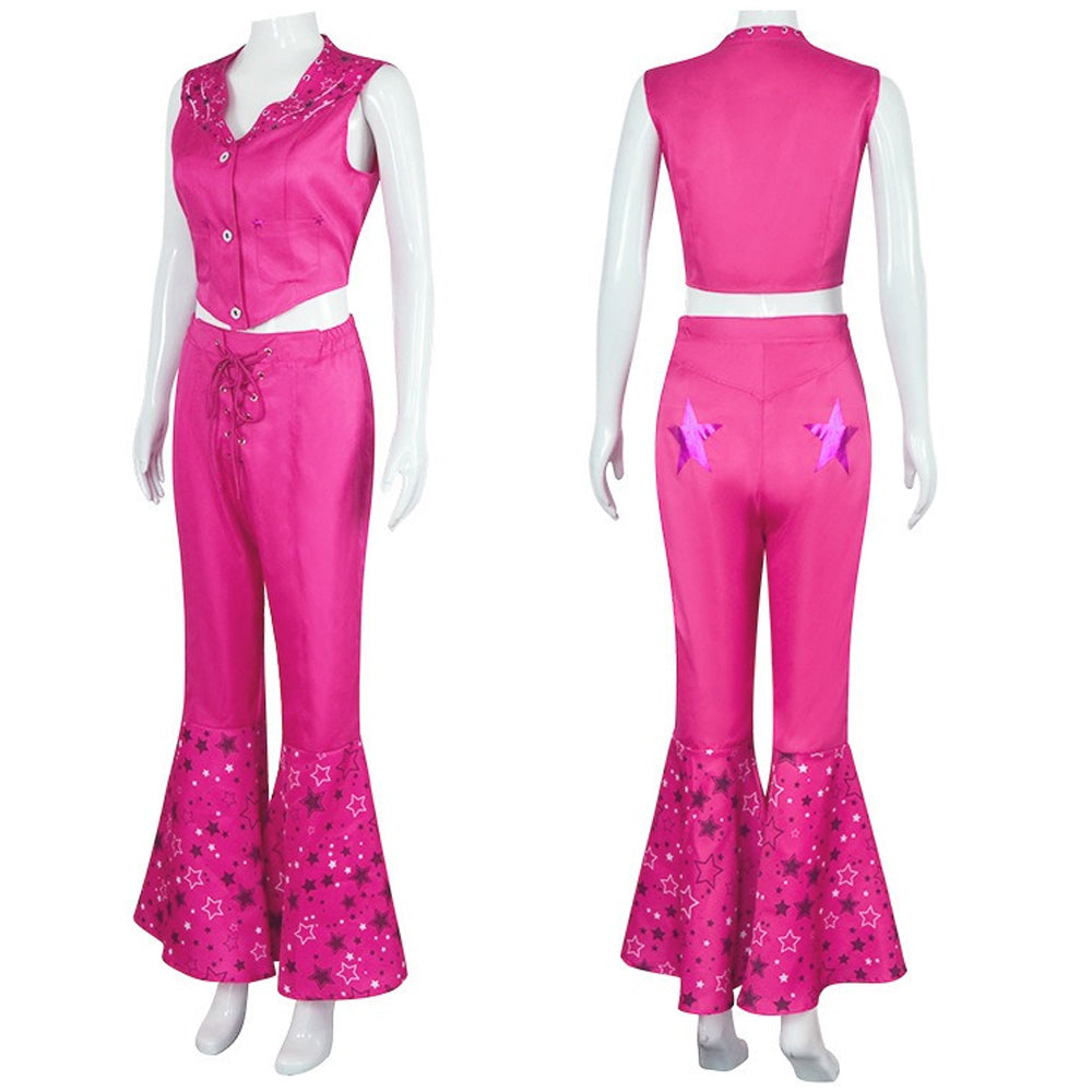 Barbie Cosplay Costume Pink Outfit Suit Movie Barbie