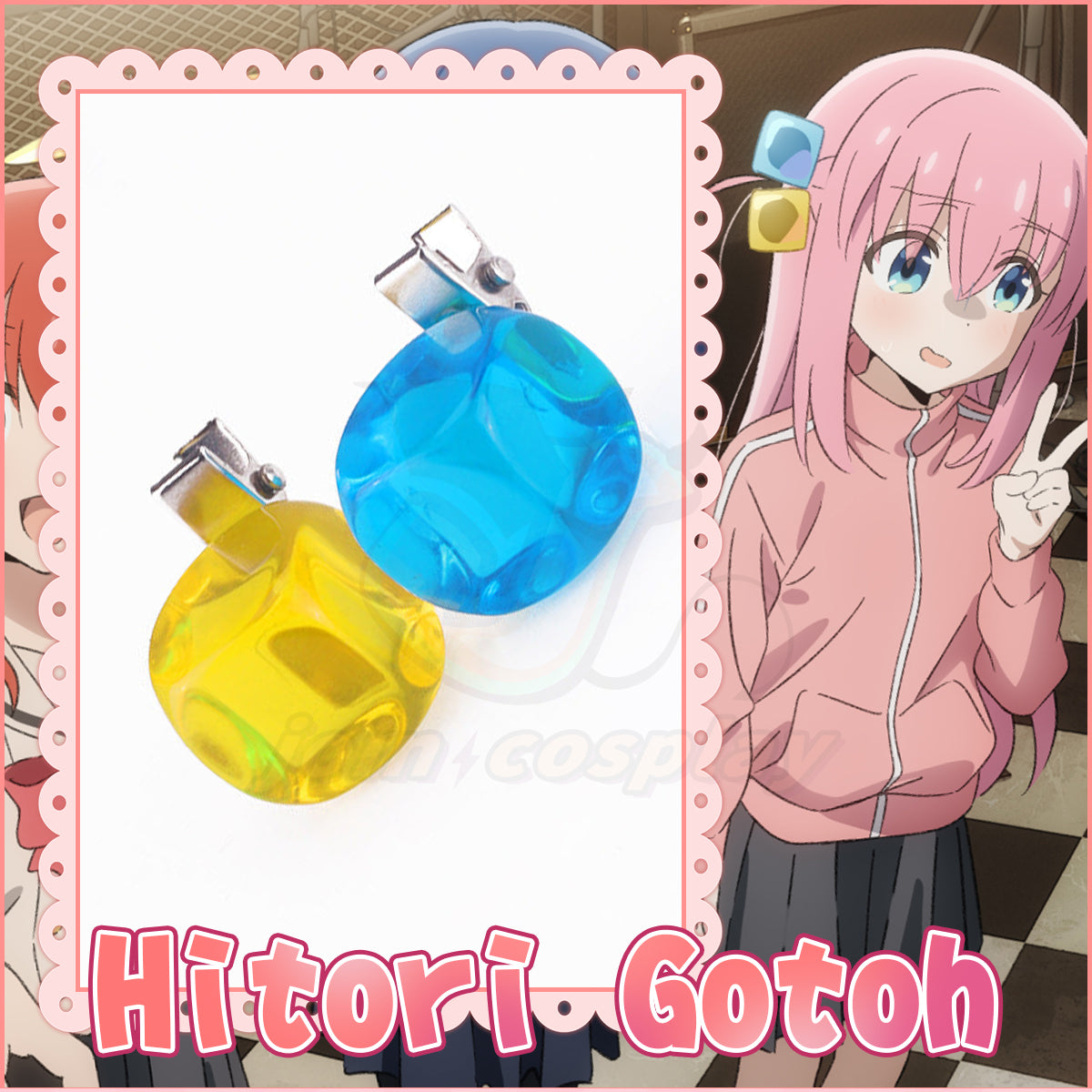 Bocchi the Rock Goto Hitori Headwear Cosplay Wig Accessories