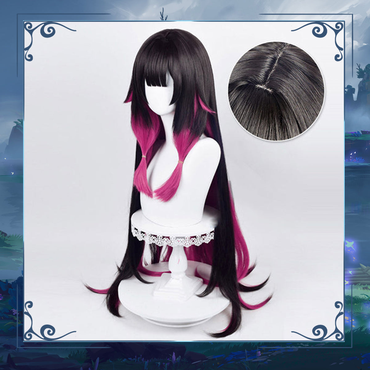 Genshin Impact Fatui Cosplay Wig Damselette Columbina