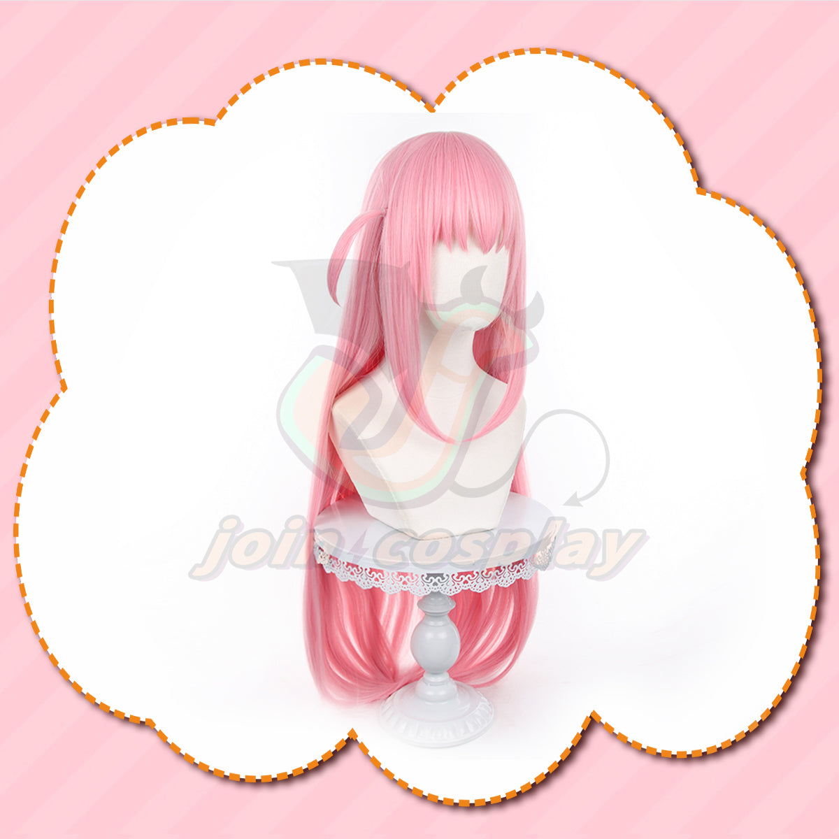 Bocchi the Rock Goto Hitori Pink Long Cosplay Wig