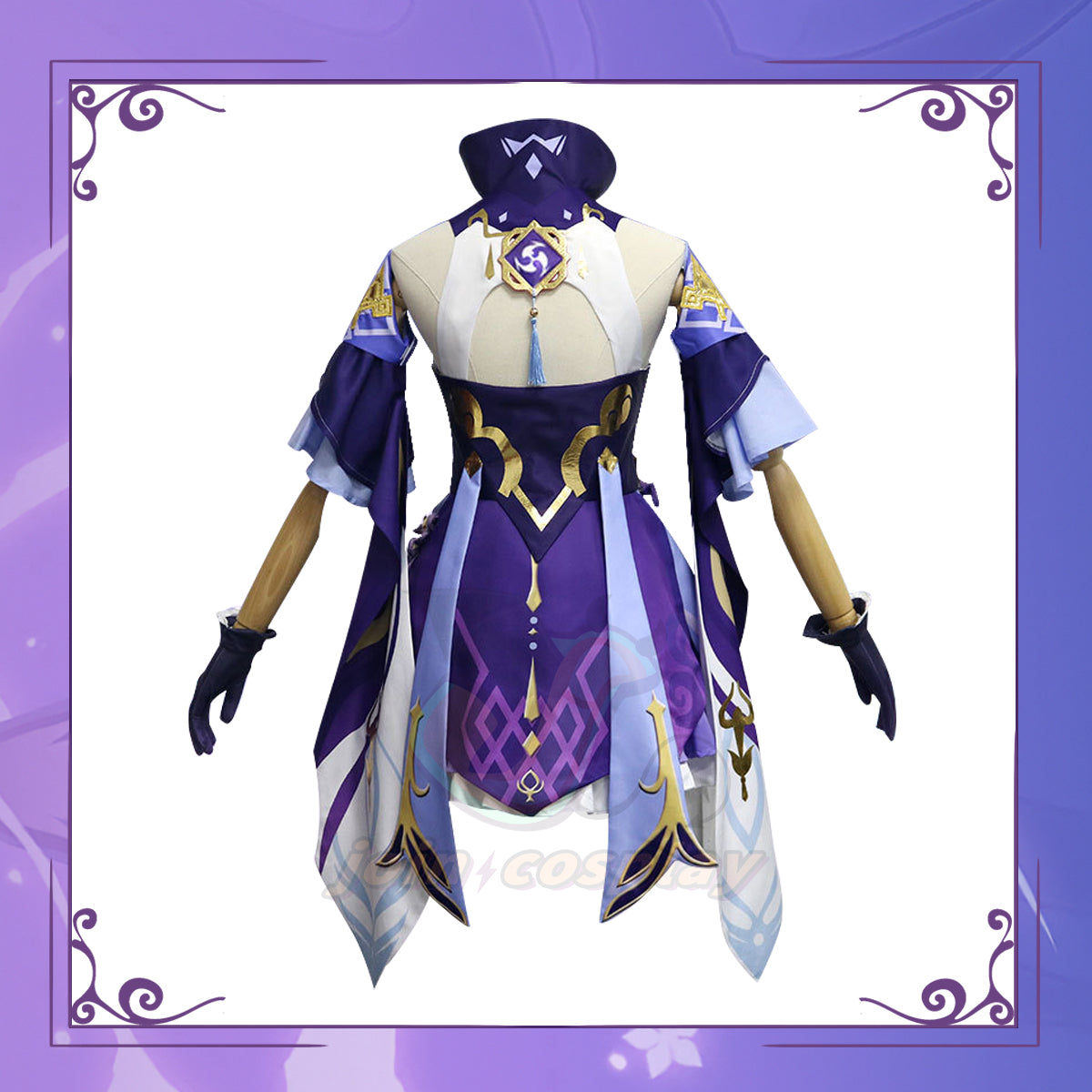 Genshin Impact Keqing Cosplay Costume Ke Qing Purple Dress Outfits