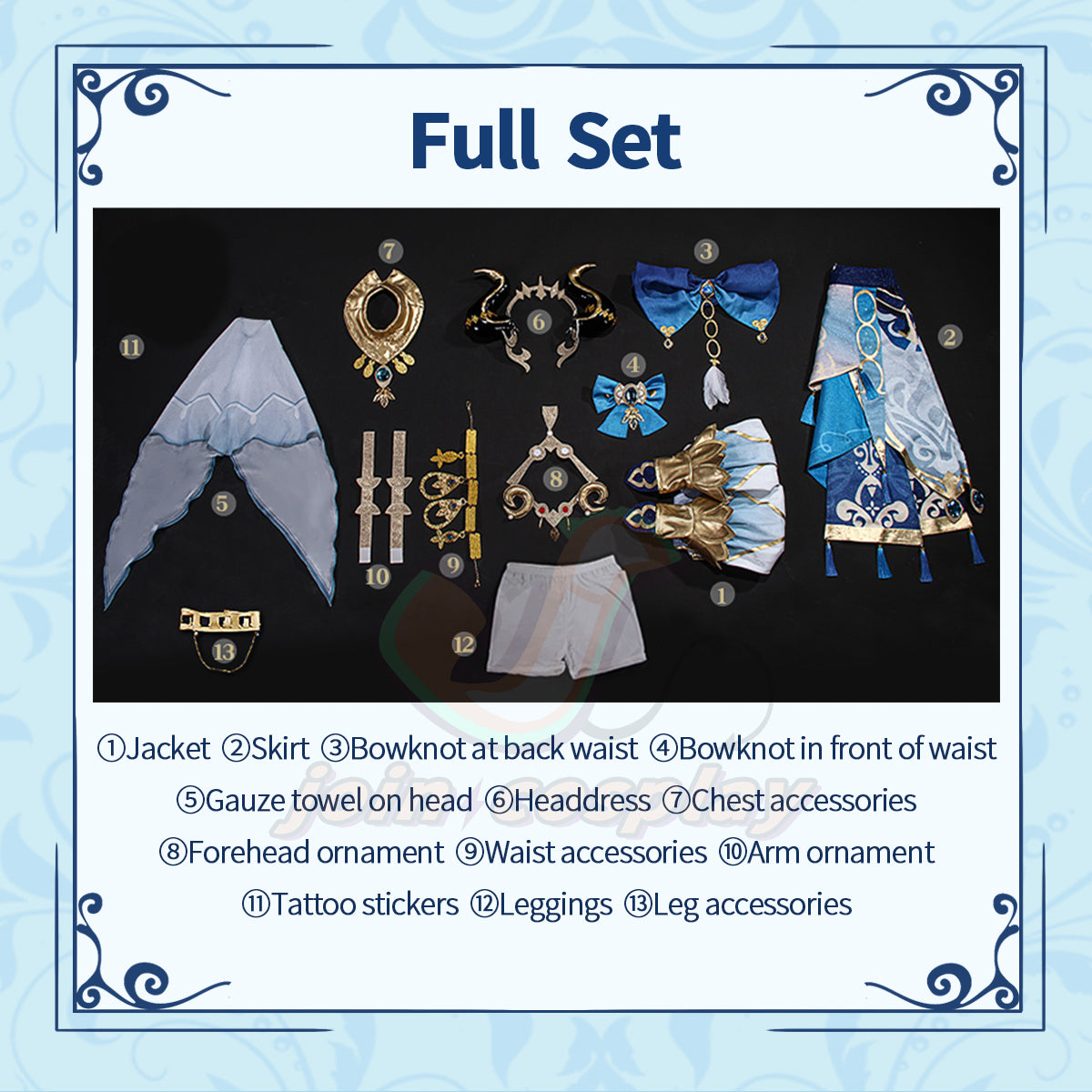 Game Genshin Impact Nilou Cosplay Costume Sumeru