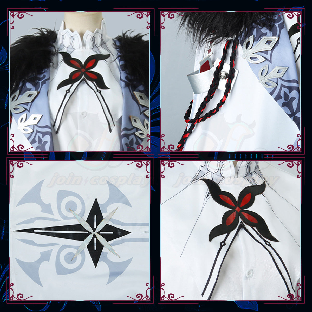 Game Genshin Impact Fatui Harbinger Cosplay Arlecchino Costume