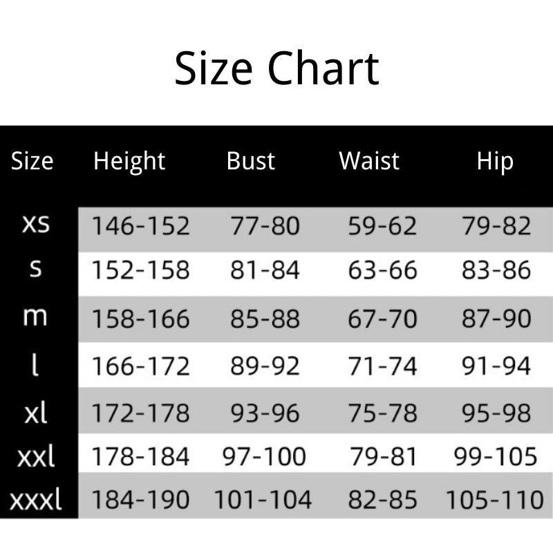 Oshi no Ko Size Chart
