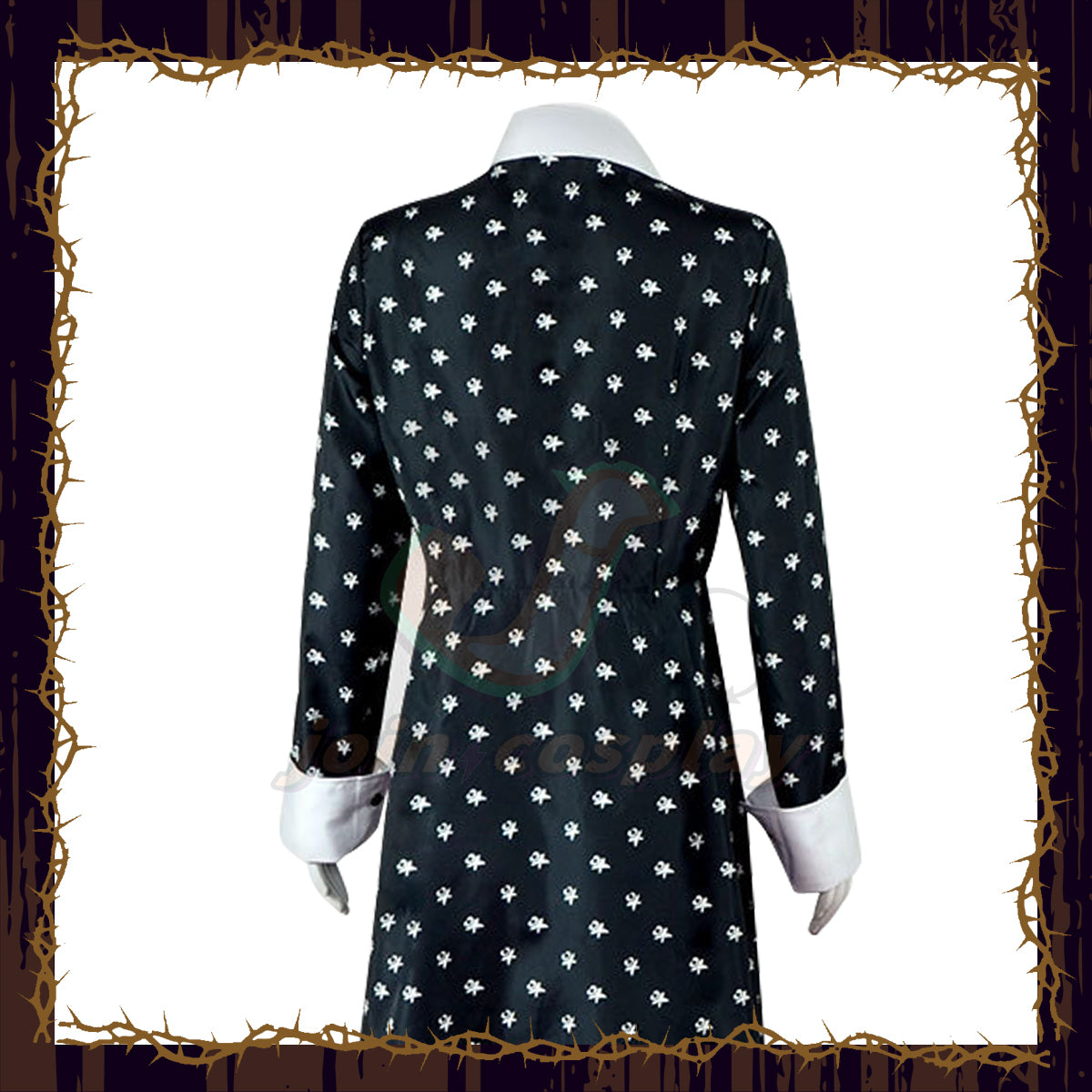 Wednesday (2022) Wednesday Addams Dress Long Sleeve Cosplay Costume