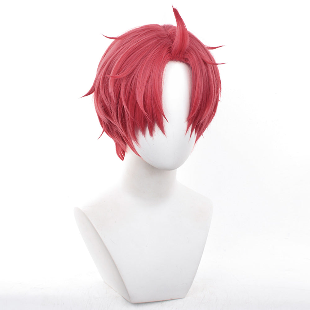 Jin Enjoji Cosplay Wig Anime Dandadan Red Short Hair