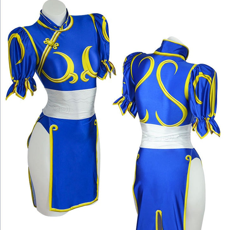 Chun Li Cosplay Costume Game Street Fighter：The Legend of Chun-Li