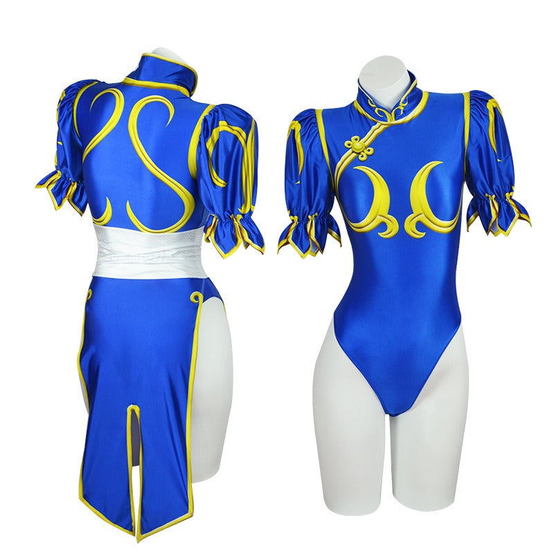 Chun Li Cosplay Costume Game Street Fighter：The Legend of Chun-Li