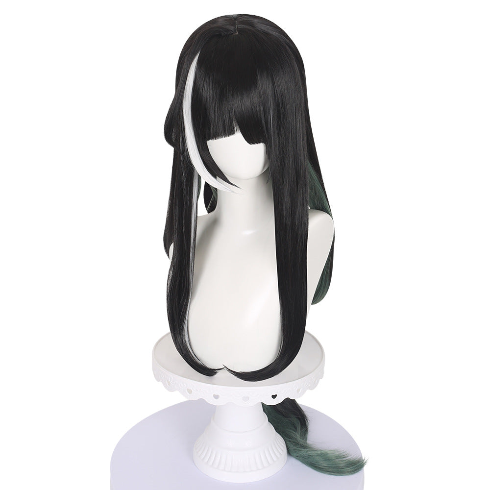 Baizhi Cosplay Wig Game Wuthering Waves Black Long Hair