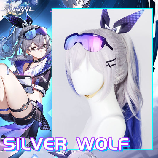 Honkai Star Rail Silver Wolf Cosplay Wigs