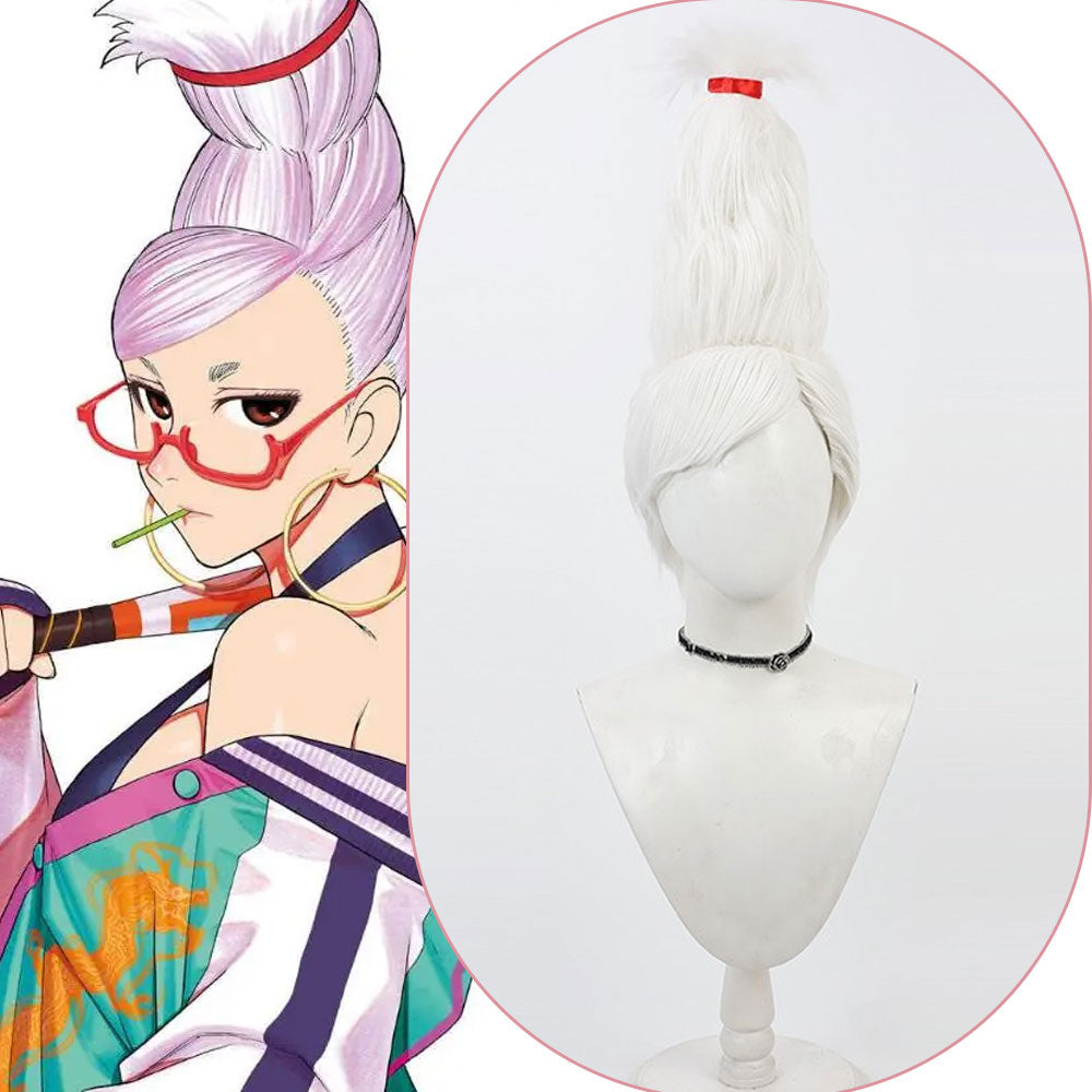 Seiko Ayase Cosplay Wig Anime Dandadan White Hair