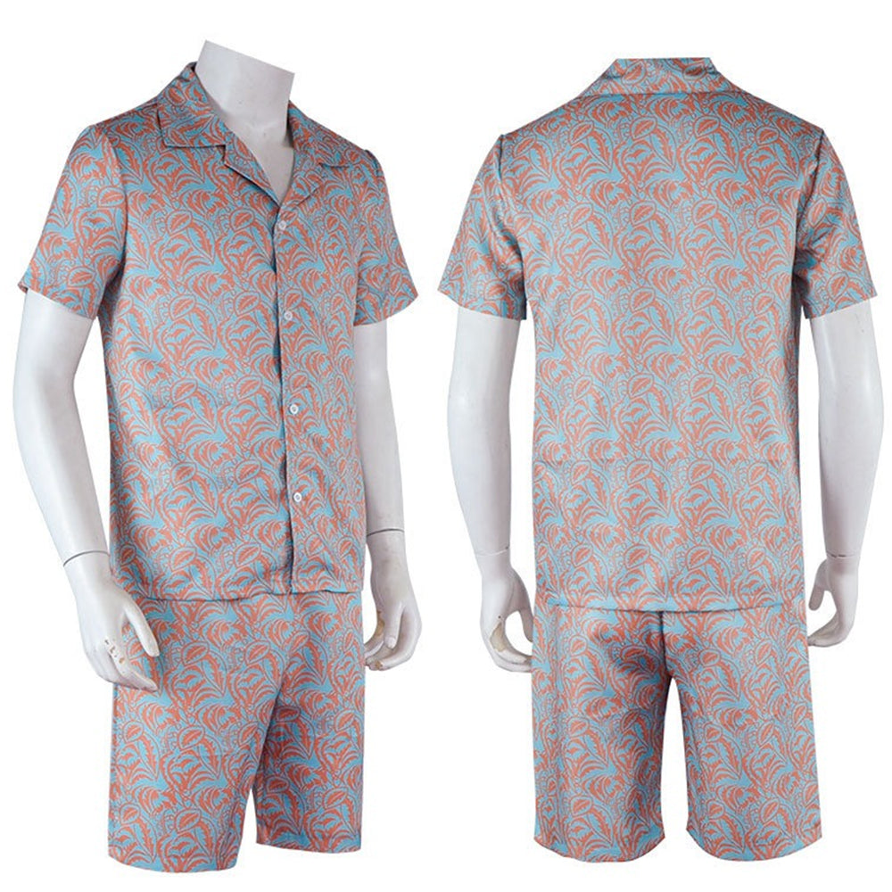 Movie Barbie Ken Cosplay Costume Hawaiian Beachwear Shirts Shorts