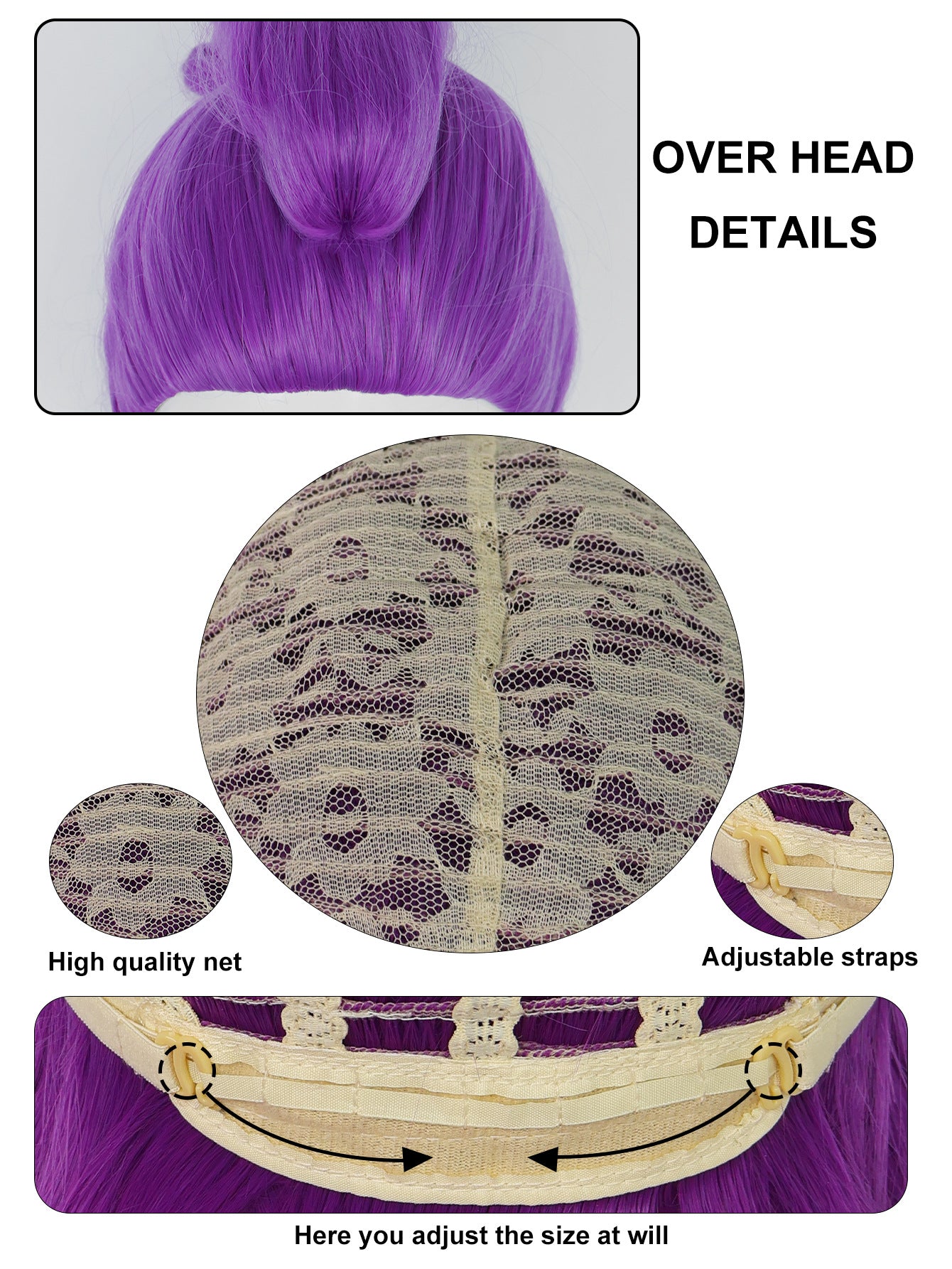 Anime Movie Demon Hunters Rumi Cosplay Wig