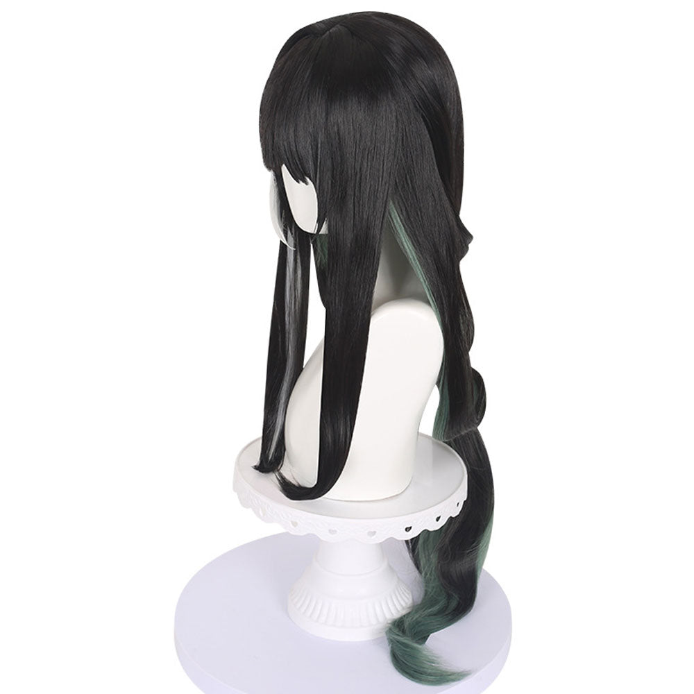 Baizhi Cosplay Wig Game Wuthering Waves Black Long Hair