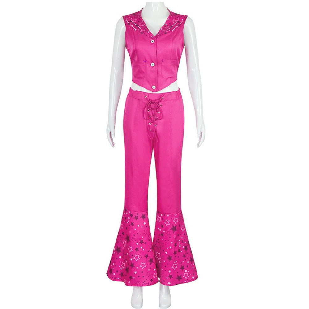 Barbie Cosplay Costume Pink Outfit Suit Movie Barbie