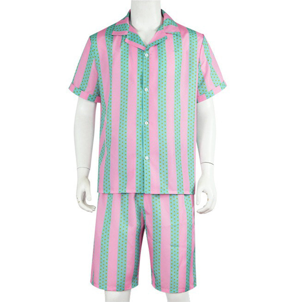 Movie Barbie Ken Cosplay Costume Hawaiian Beachwear Shirts Shorts