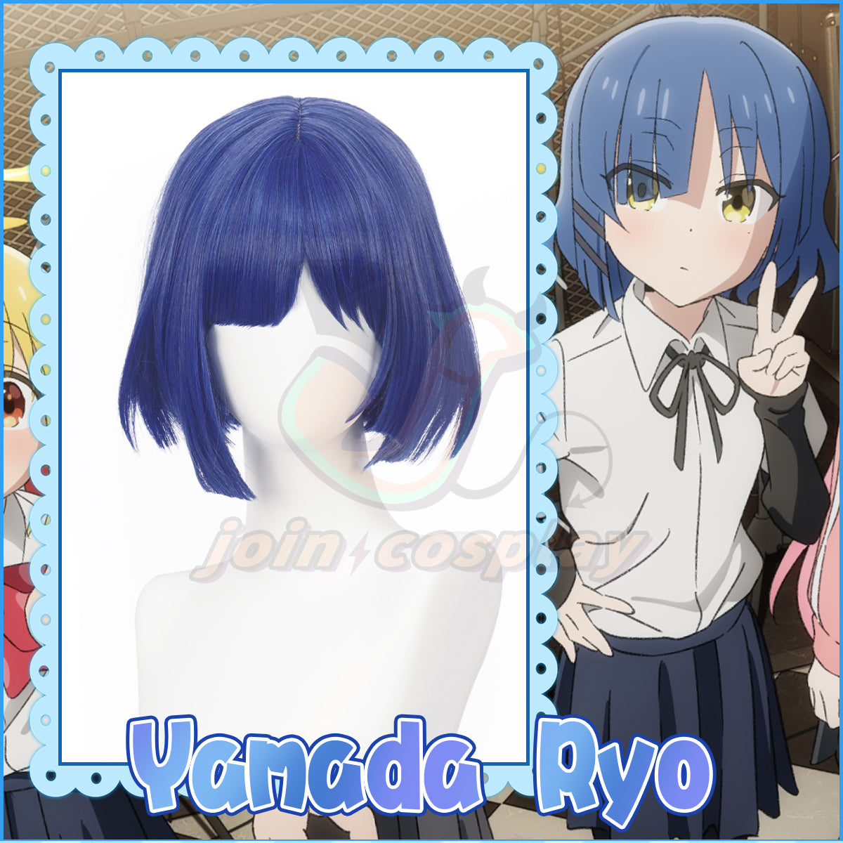 Bocchi the Rock!  Ryo Yamada Cosplay Wig