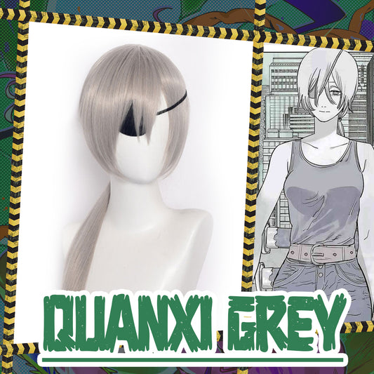 Chainsaw Man Quanxi Grey Cosplay Wig