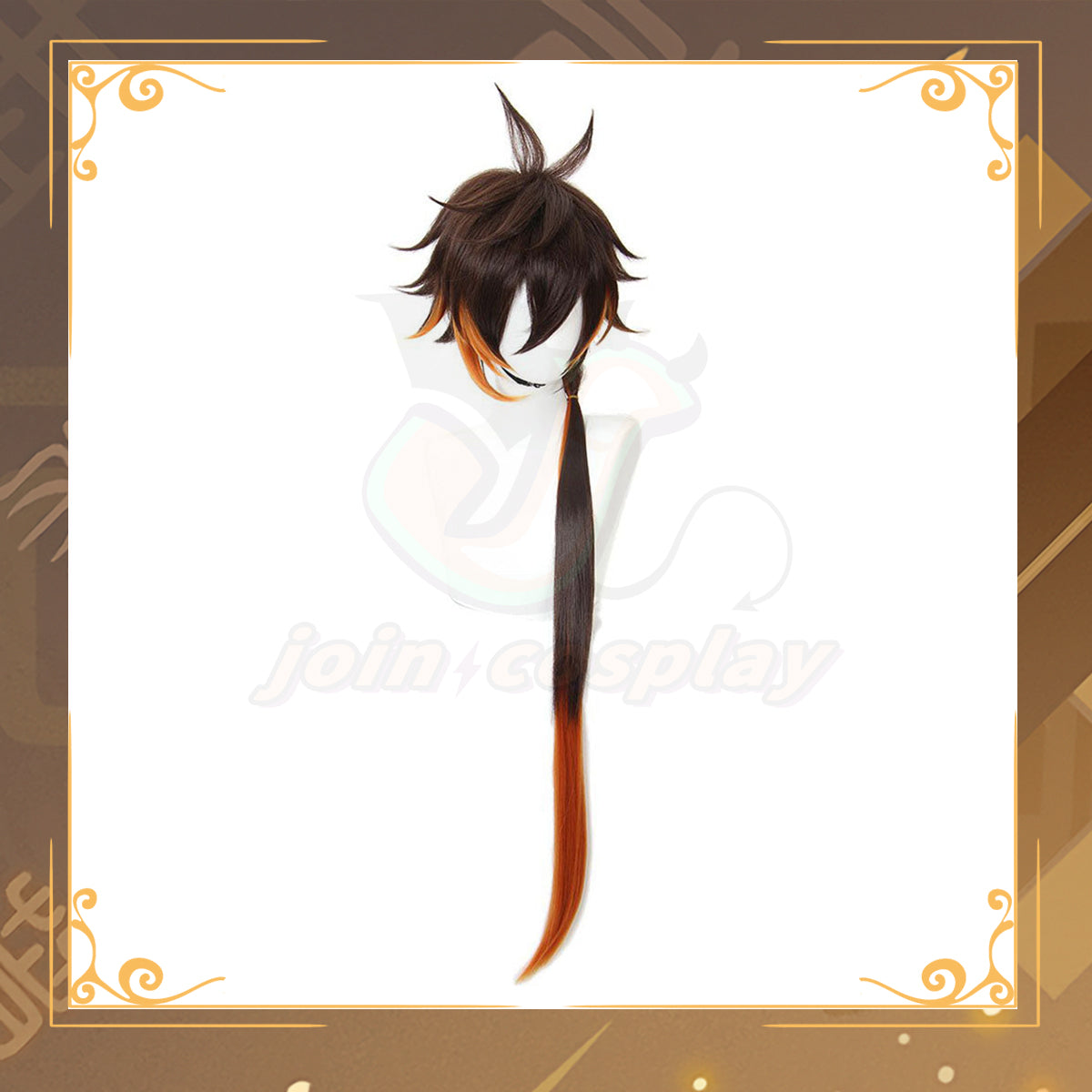 Genshin Impact Zhongli Cosplay Wig