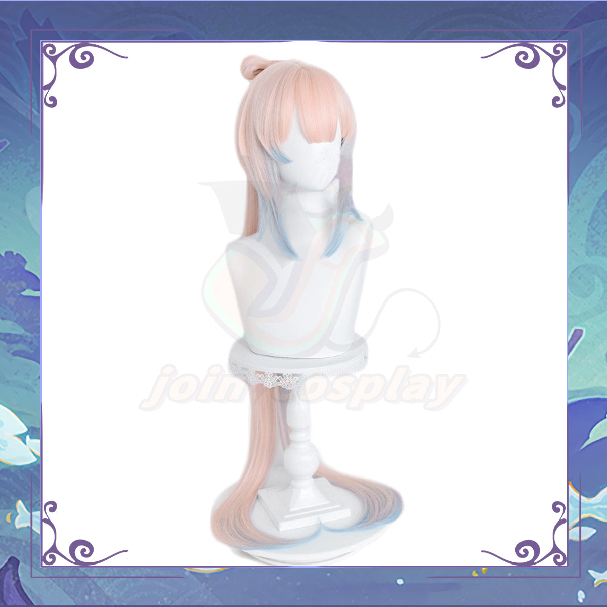 Genshin Impact-Sangonomiya Kokomi Cosplay wig