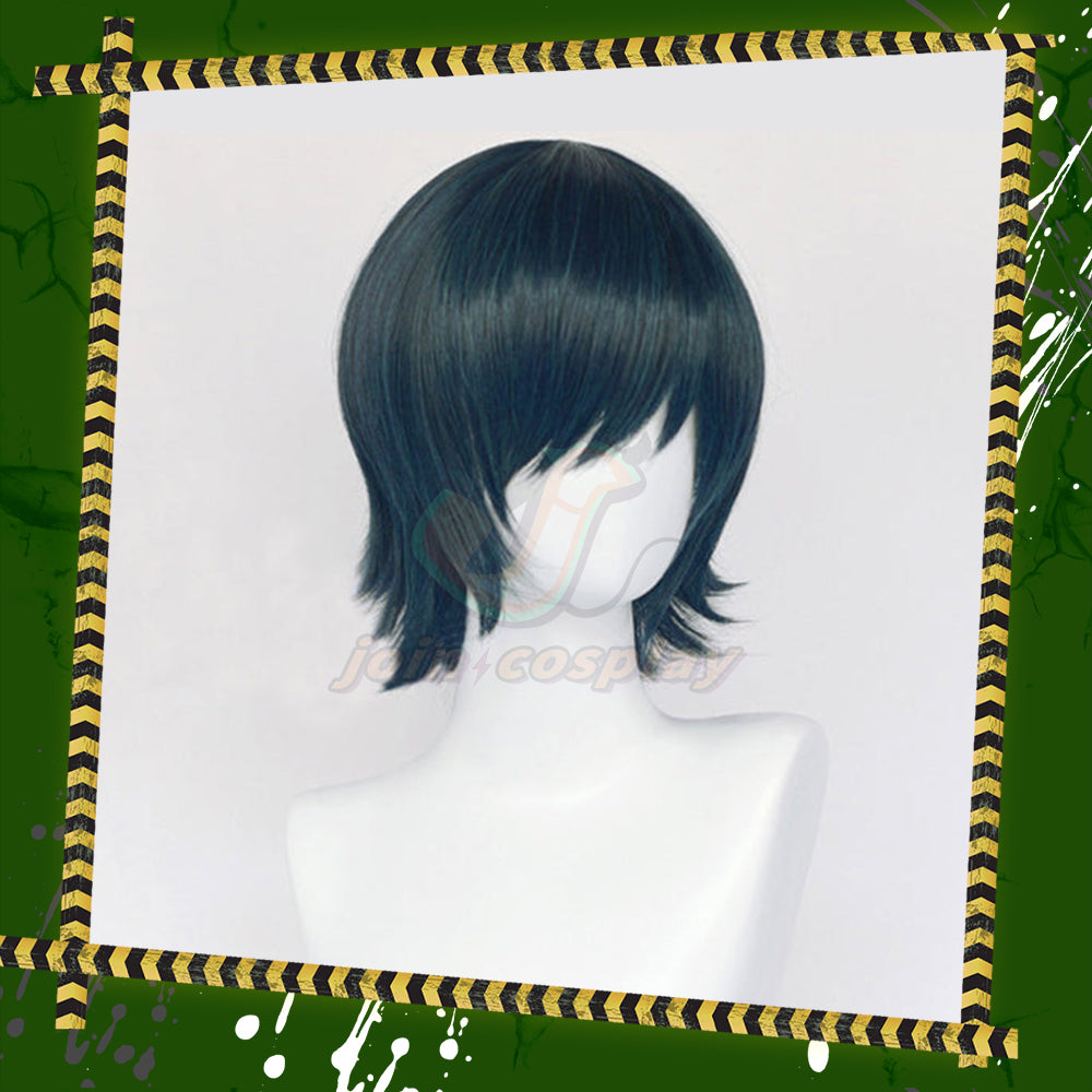 Anime Chainsaw Man Himeno Dark Blue Short Cosplay Wig