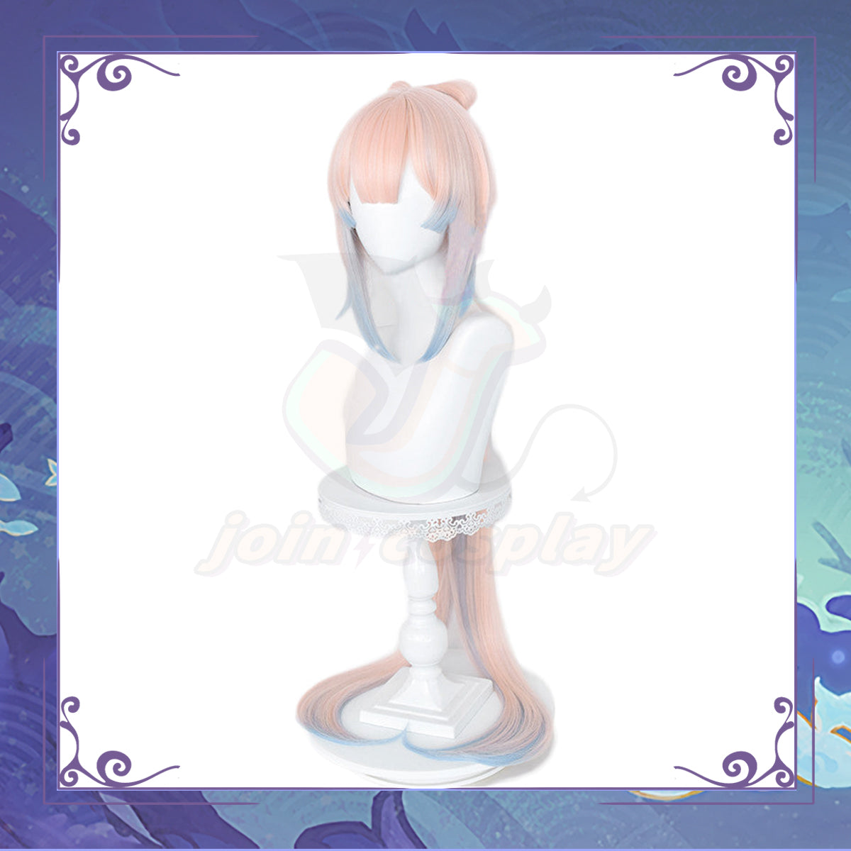 Genshin Impact-Sangonomiya Kokomi Cosplay wig