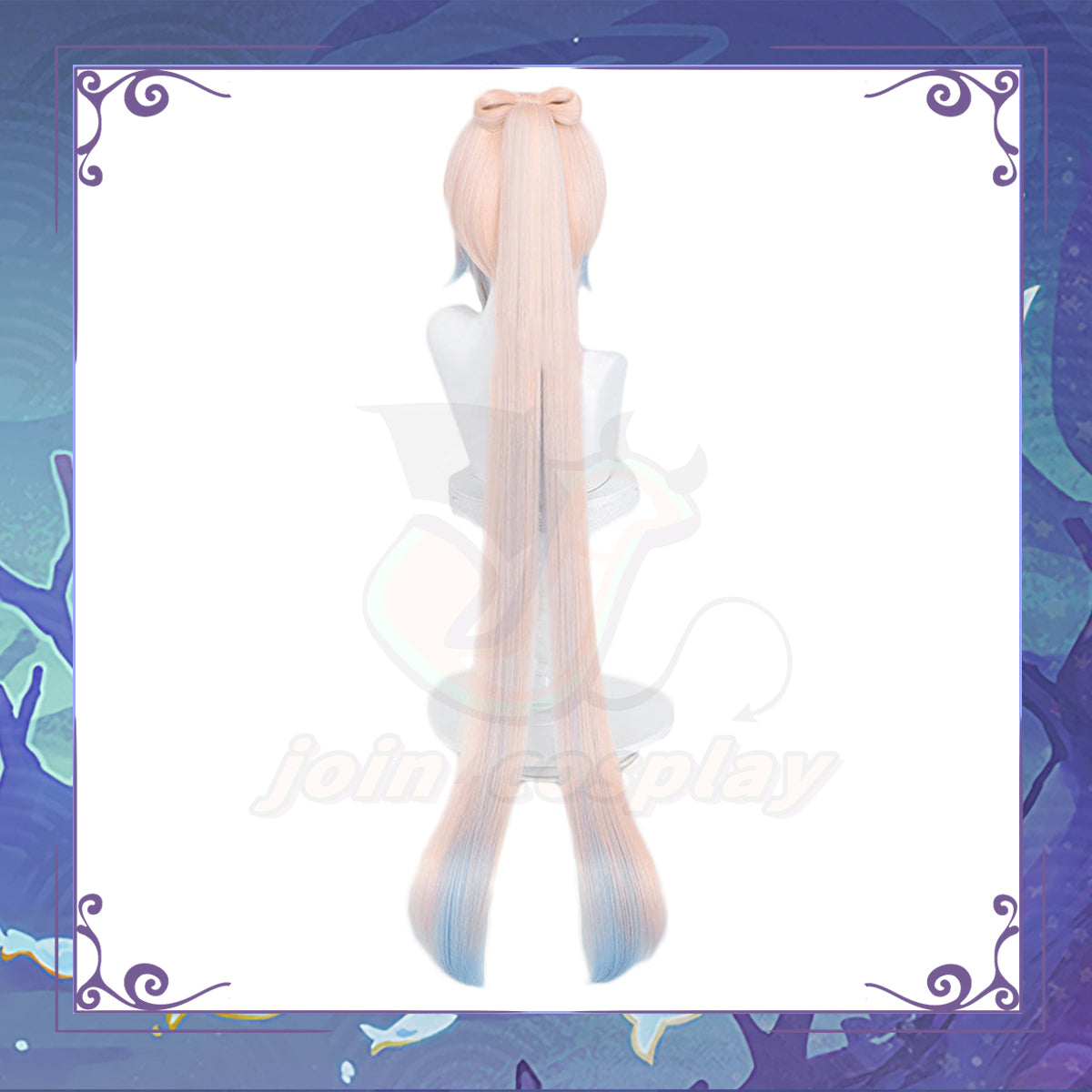 Genshin Impact-Sangonomiya Kokomi Cosplay wig