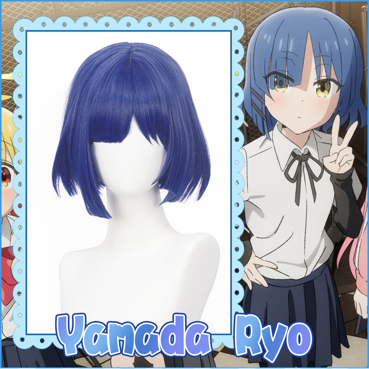 Bocchi the Rock!  Ryo Yamada Cosplay Wig