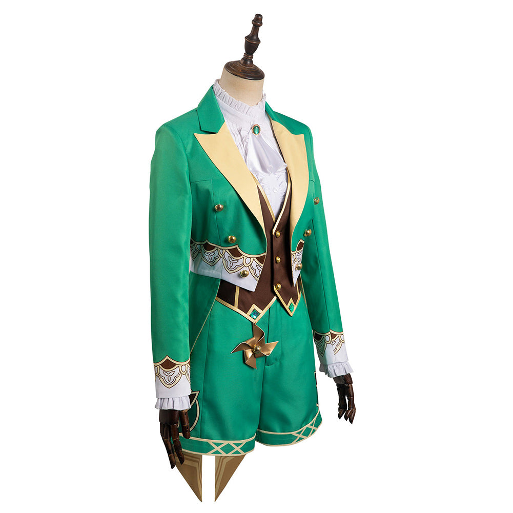 Genshin Impact Venti Alice in Wonderland Mr Bunny Cosplay Costume Halloween Outfits Carnival Suit