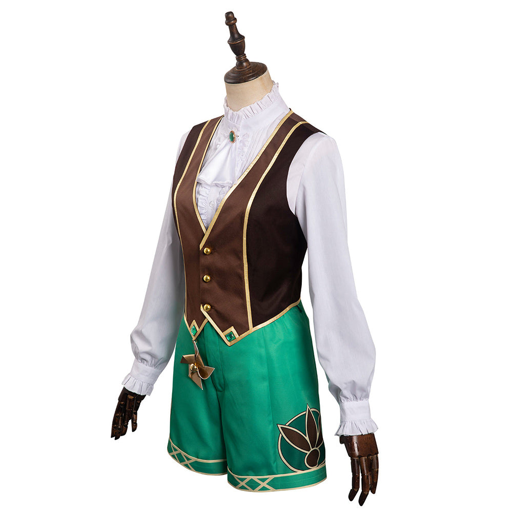 Genshin Impact Venti Alice in Wonderland Mr Bunny Cosplay Costume Halloween Outfits Carnival Suit