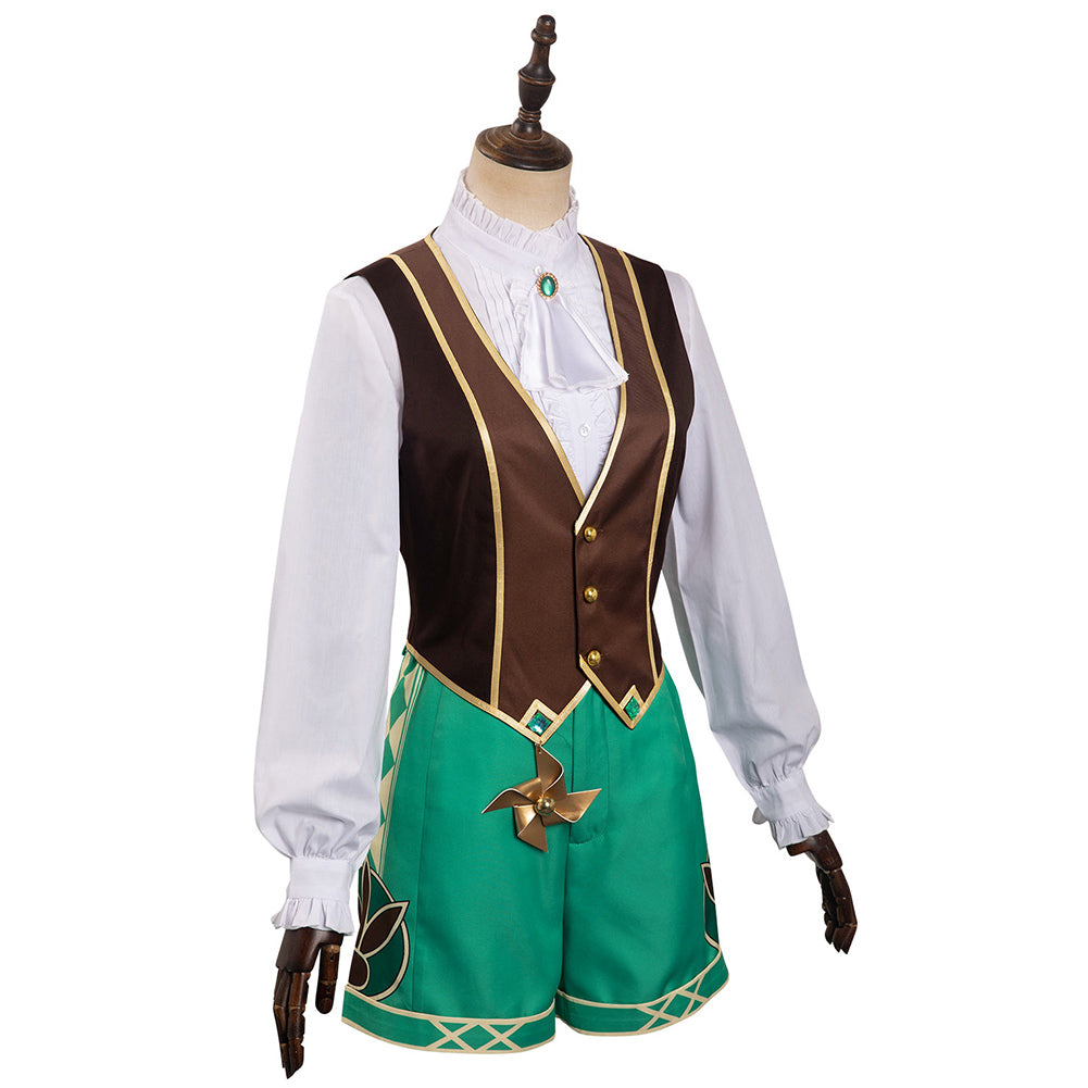 Genshin Impact Venti Alice in Wonderland Mr Bunny Cosplay Costume Halloween Outfits Carnival Suit