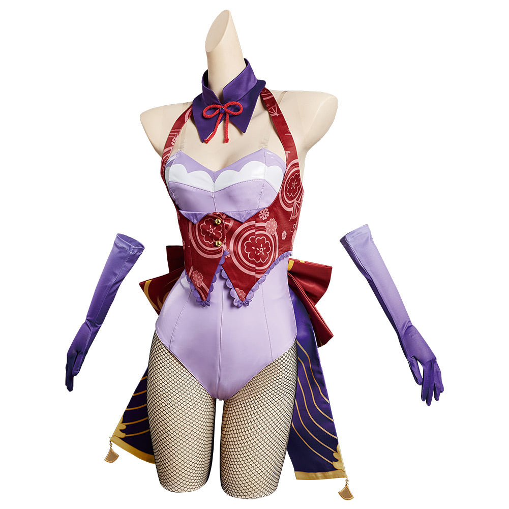 Genshin Impact Baal Bunny Girls Halloween Original Design Cosplay Costume