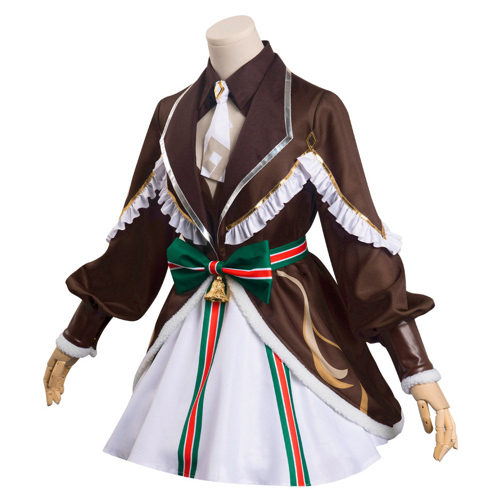 Game Genshin Impact Original Design Zhongli Chrismas Dress Cosplay Costume