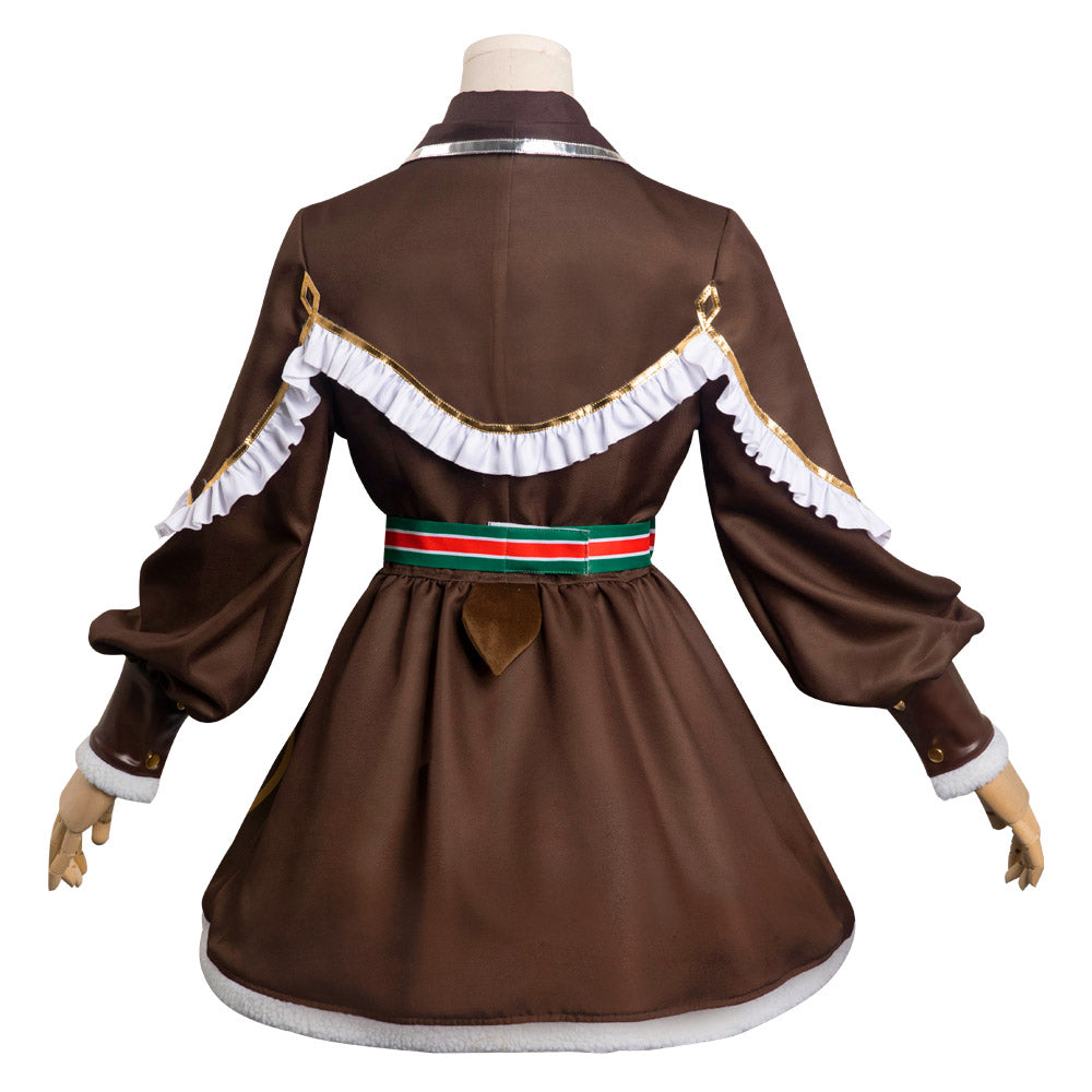 Game Genshin Impact Original Design Zhongli Chrismas Dress Cosplay Costume