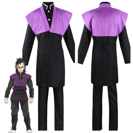 Demon Slayer Shinazugawa Genya Cosplay Costume Outfits Halloween Carnival Suit