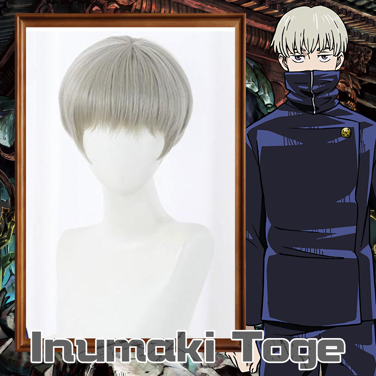 Jujutsu Kaisen-Toge Inumaki Cosplay Wig