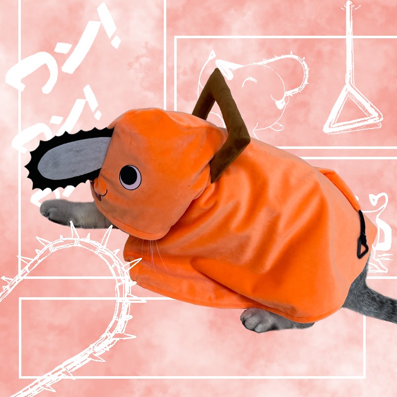 Chainsaw Man Pochita Pet Cloak Costume