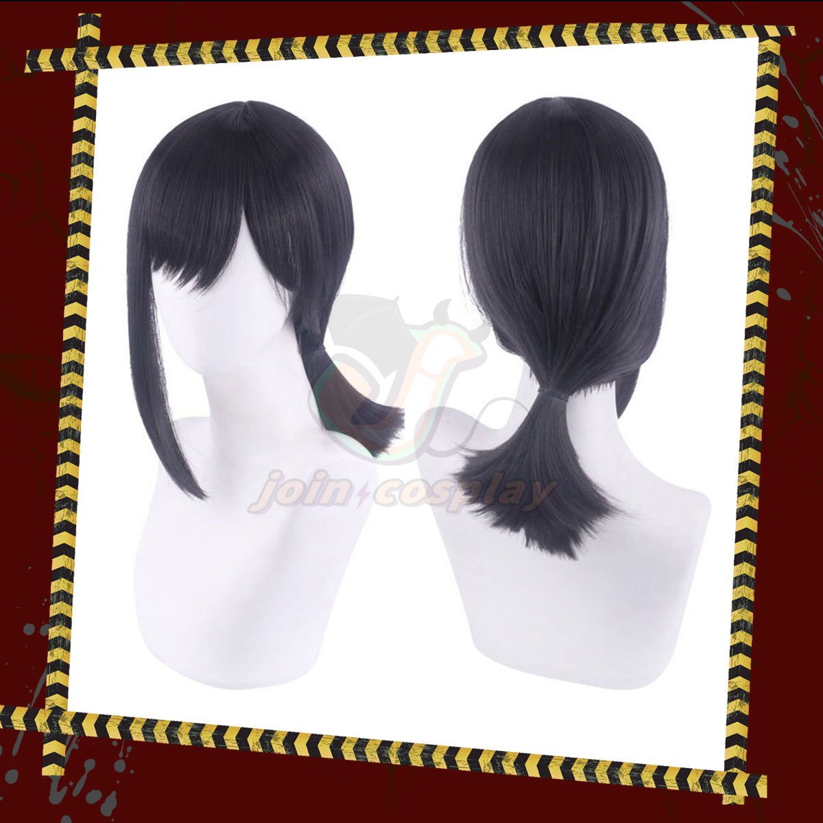 Higashiyama Kobeni Wig Anime Chainsaw Man Cosplay Black bangs short hair