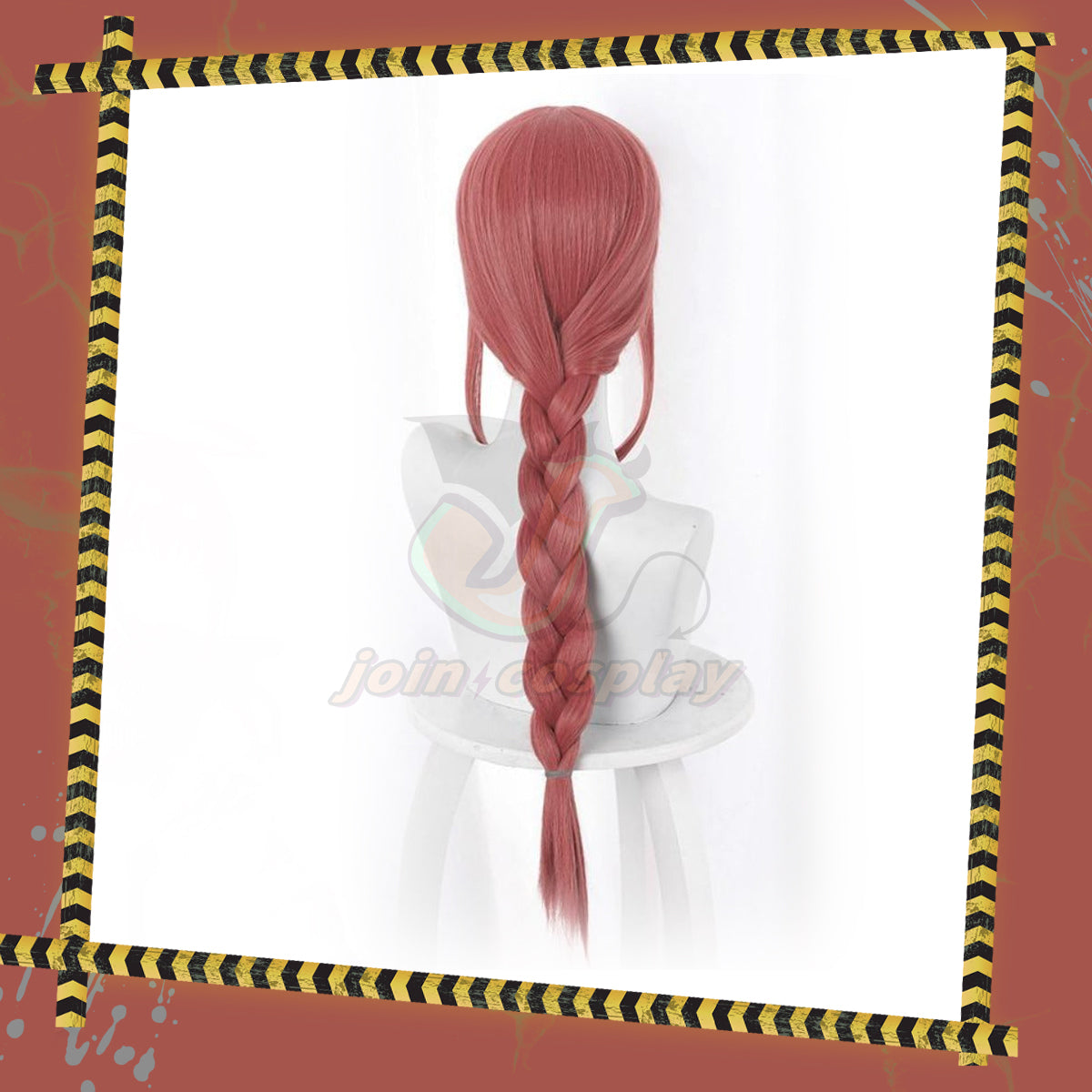 Chainsaw Man Makima Long Red Synthetic Hair Party Wigs