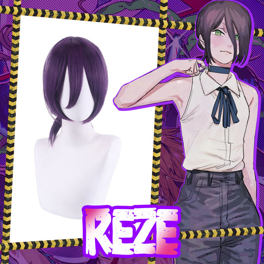 Chainsaw Man Lady Reze Brownish Purple Hair 