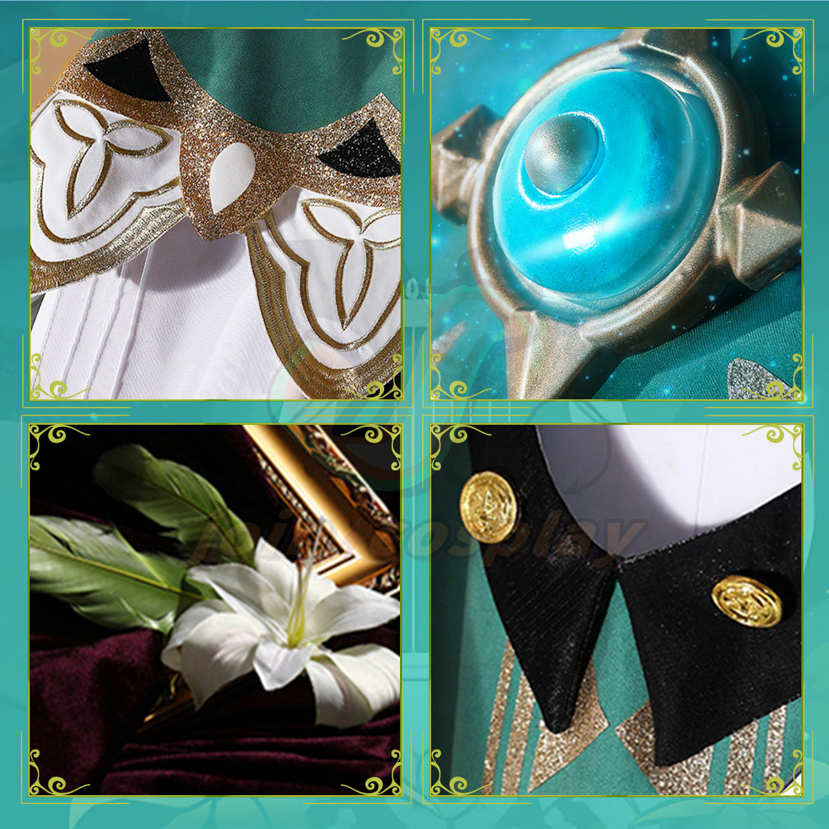 Genshin Impact Venti Barbatos Anemo God Cosplay Costume