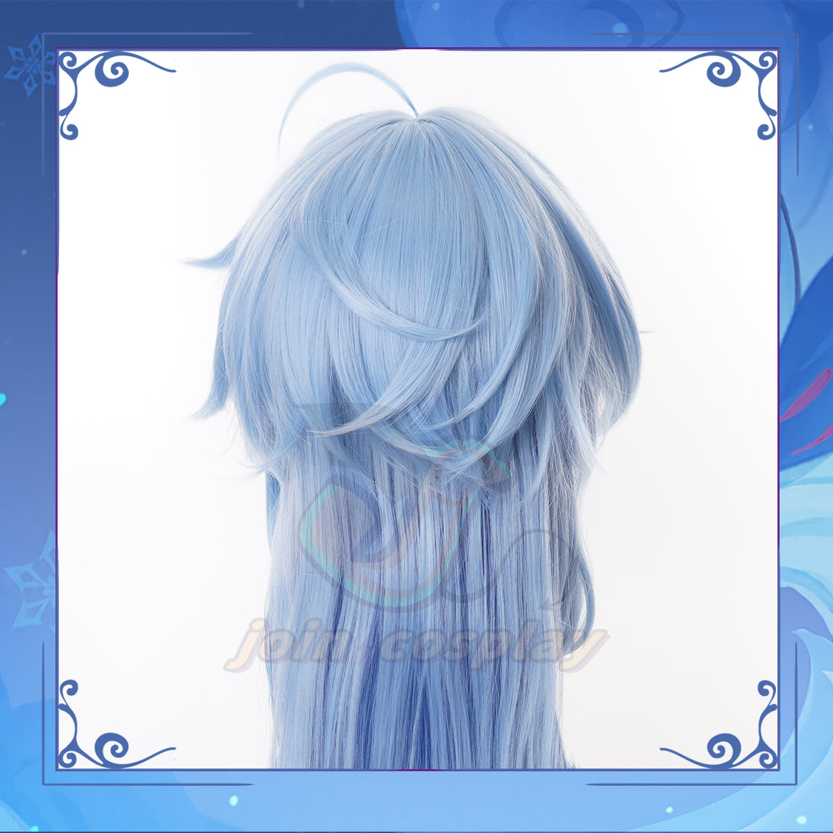 Game Genshin Impact Ganyu Blue Cosplay Wig