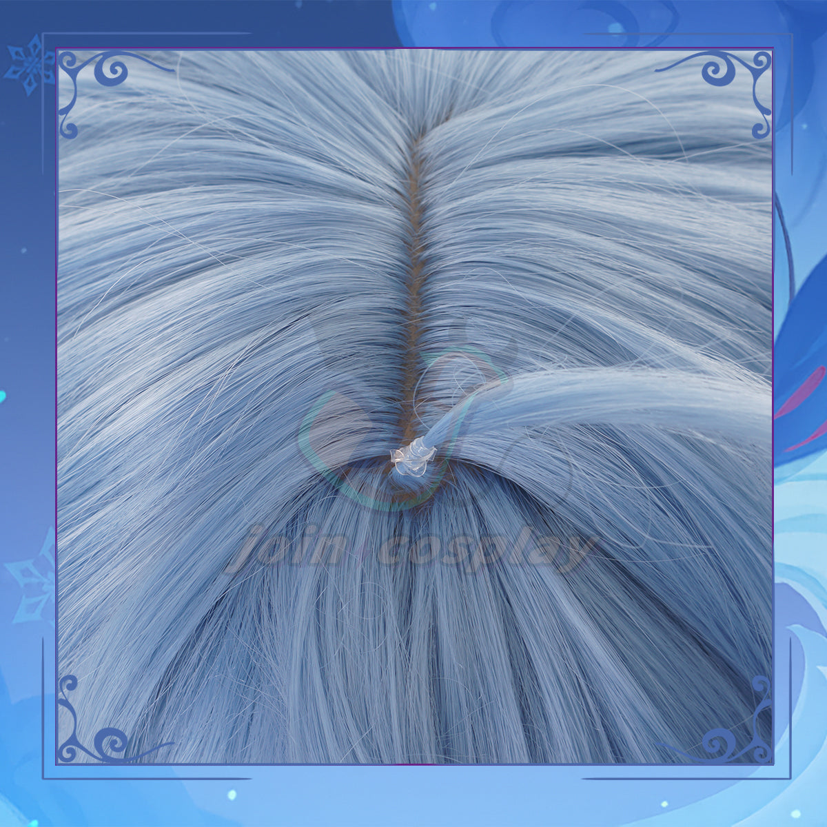 Game Genshin Impact Ganyu Blue Cosplay Wig