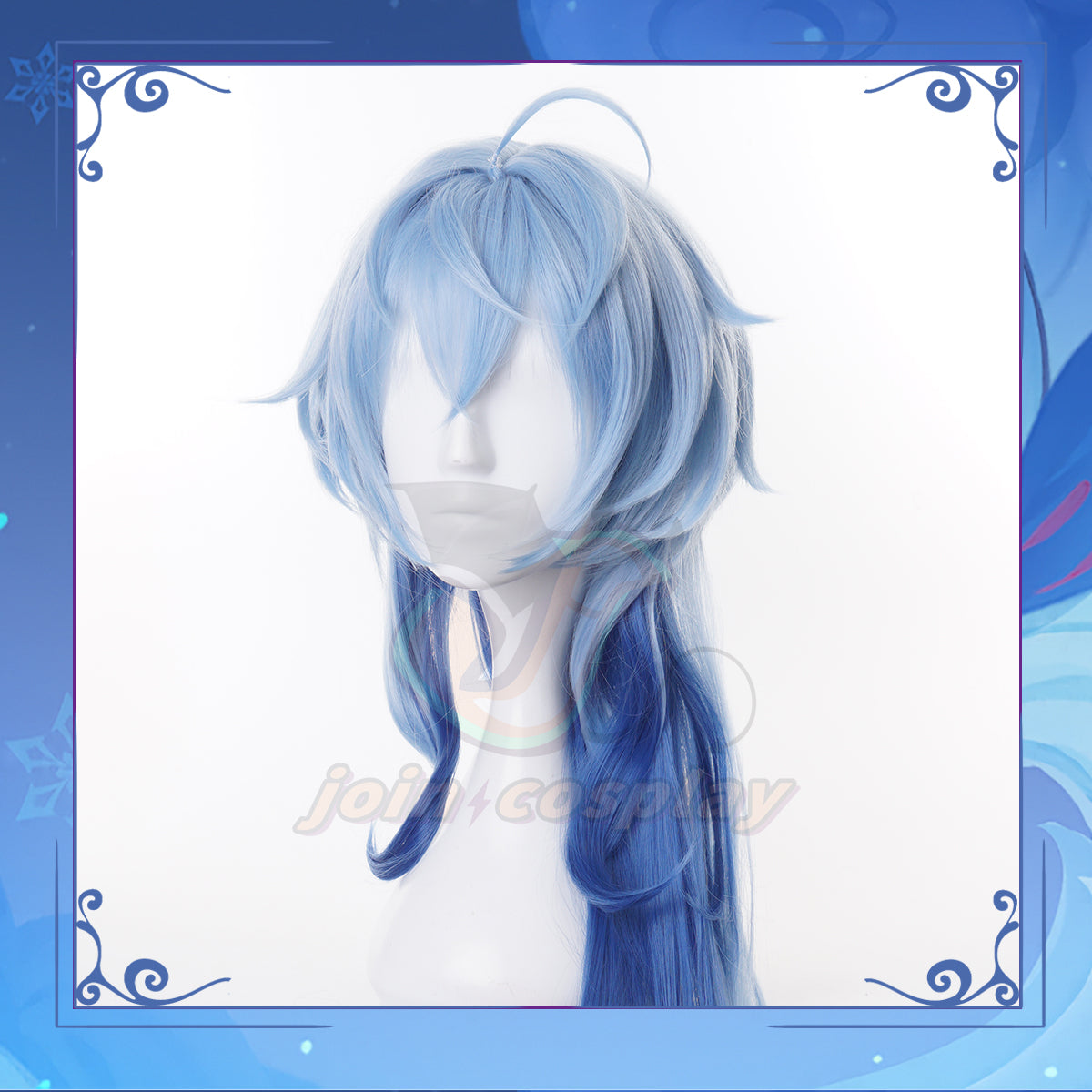 Game Genshin Impact Ganyu Blue Cosplay Wig