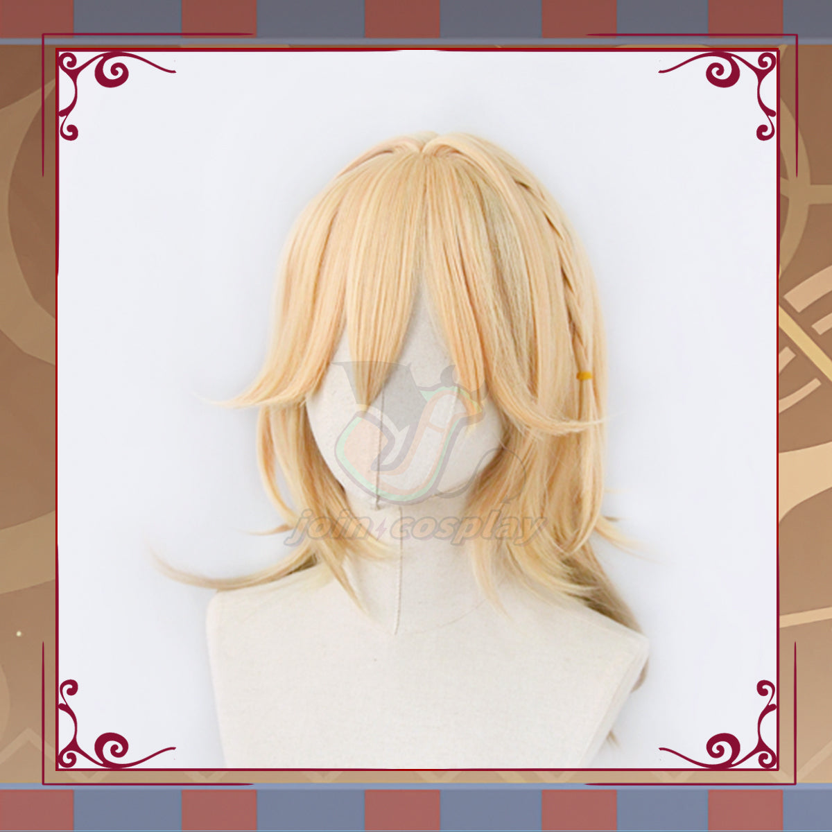 Genshin Impact Kaveh Cosplay Wig Pre Braided Linen