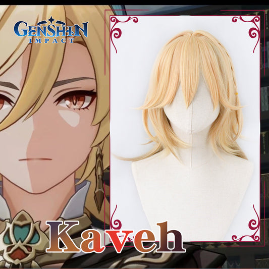 Genshin Impact Kaveh Cosplay Wig