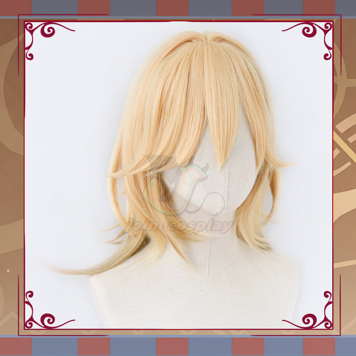 50cm Long Kaveh Genshin Cosplay Wig