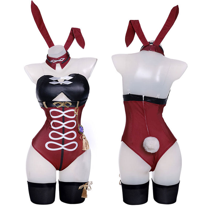 Genshin Impact Beidou Bunny Girl Cosplay Costume