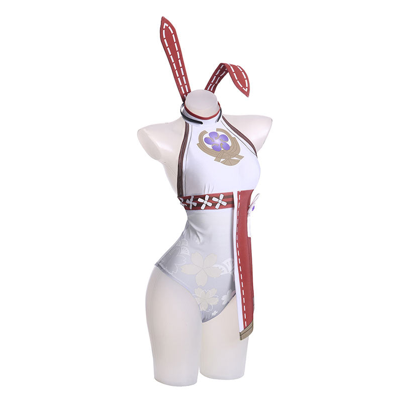 Genshin Impact Yae Miko Guuji Yae Bunny Girl Cosplay Costume